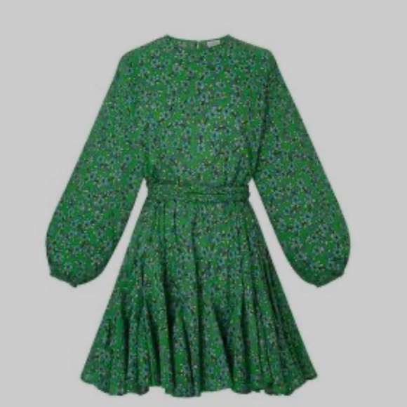 RHODE Ella Dress Turquoise Ditsy Floral - Picture 7 of 7